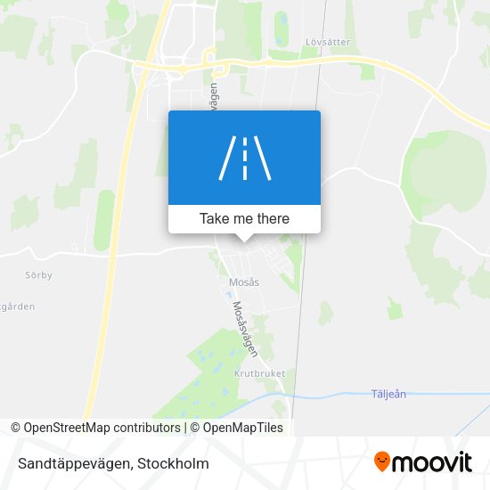 Sandtäppevägen map