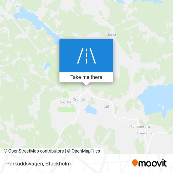 Parkuddsvägen map