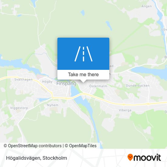 Högalidsvägen map