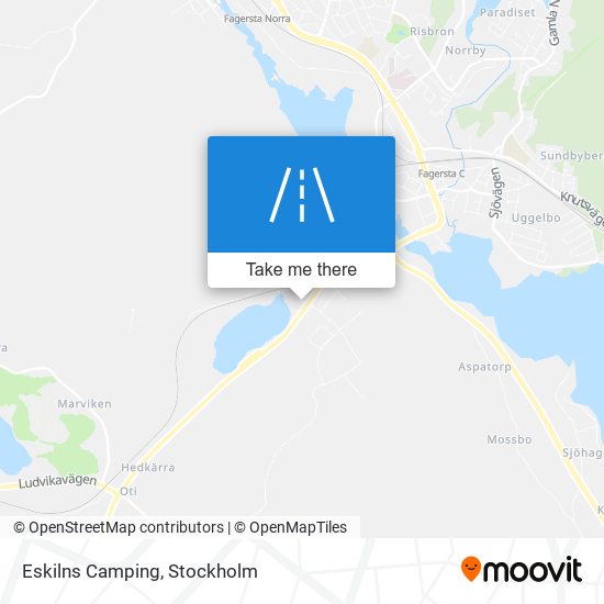 Eskilns Camping map