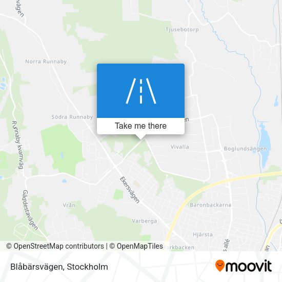 Blåbärsvägen map