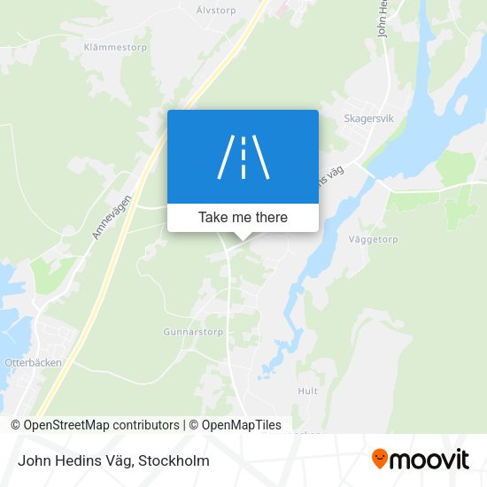 John Hedins Väg map
