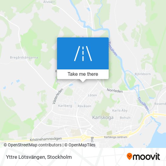 Yttre Lötsvängen map