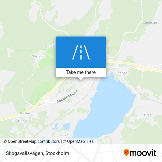 Skogsvallsvägen map