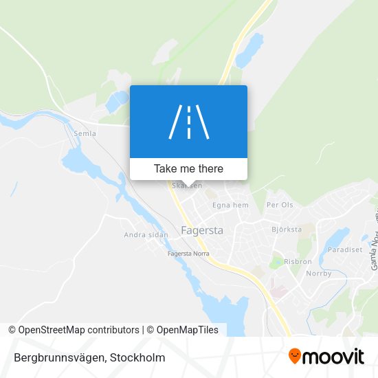 Bergbrunnsvägen map