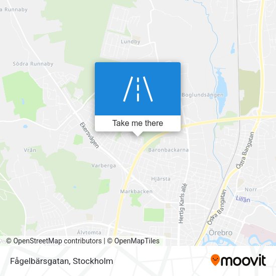 Fågelbärsgatan map