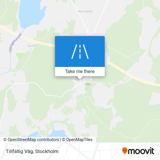 Tillfällig Väg map