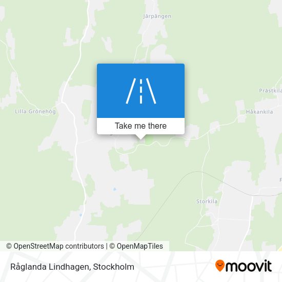 Råglanda Lindhagen map