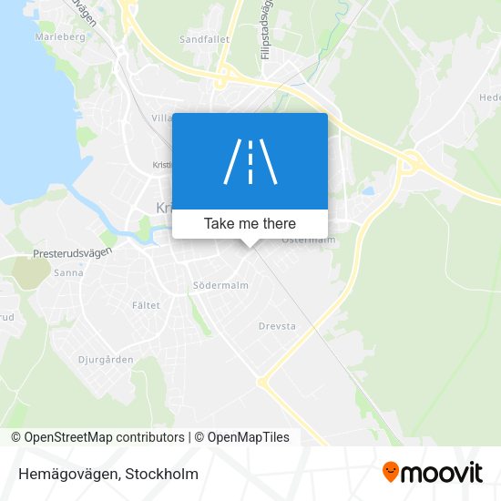 Hemägovägen map