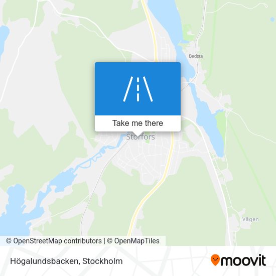 Högalundsbacken map