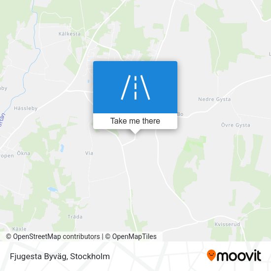 Fjugesta Byväg map