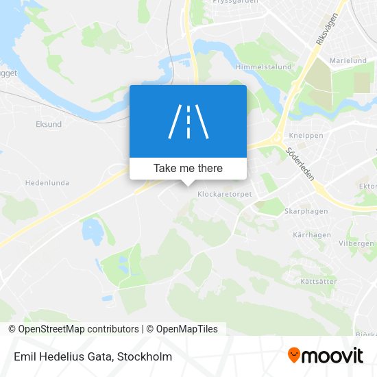 Emil Hedelius Gata map