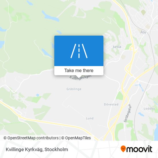 Kvillinge Kyrkväg map