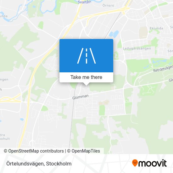 Örtelundsvägen map