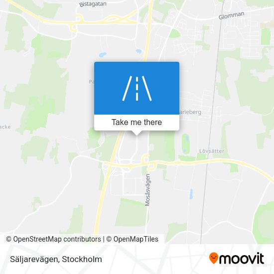 Säljarevägen map