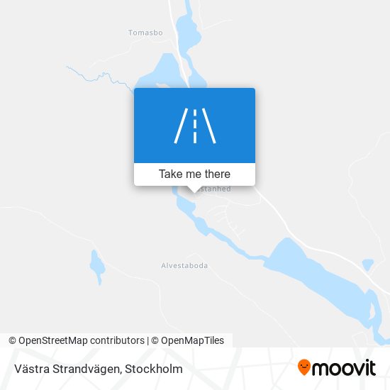 Västra Strandvägen map