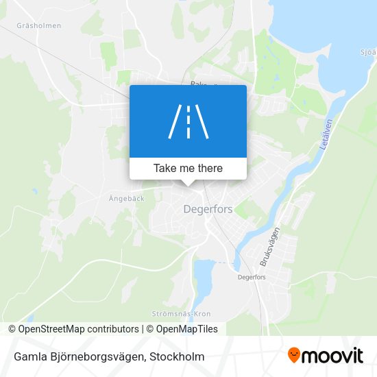 Gamla Björneborgsvägen map