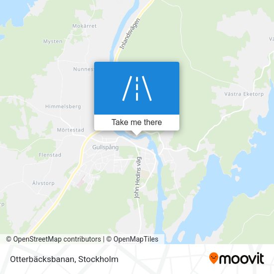 Otterbäcksbanan map