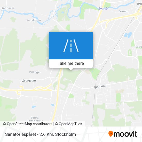 Sanatoriespåret - 2.6 Km map