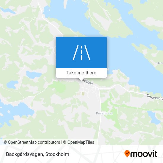 Bäckgårdsvägen map