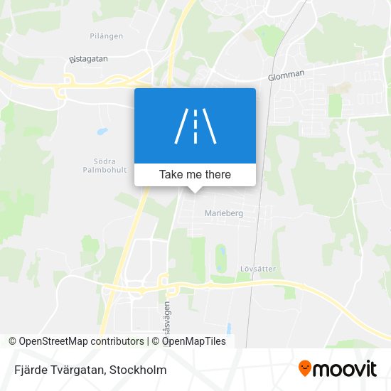 Fjärde Tvärgatan map