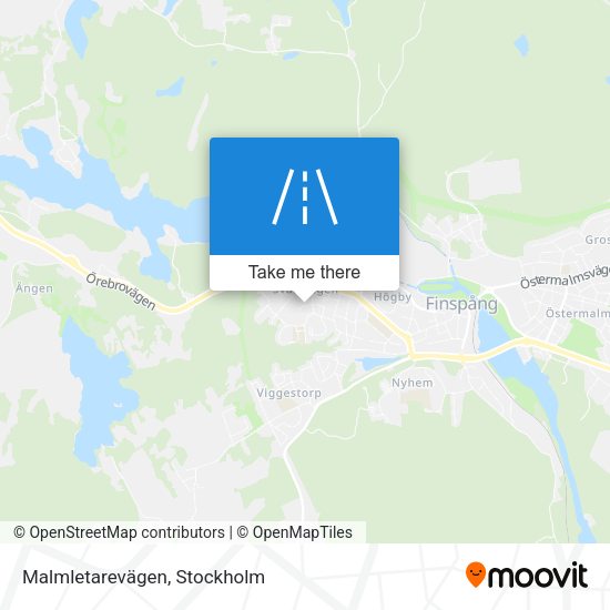 Malmletarevägen map