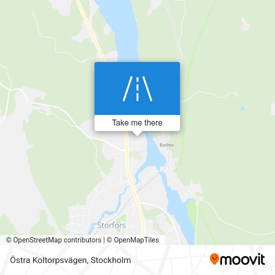 Östra Koltorpsvägen map