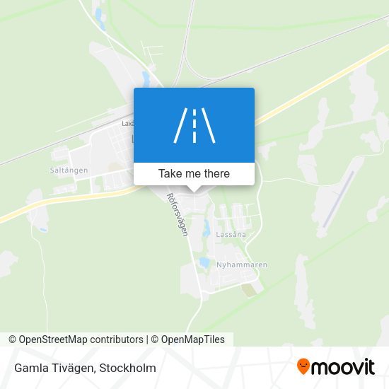 Gamla Tivägen map