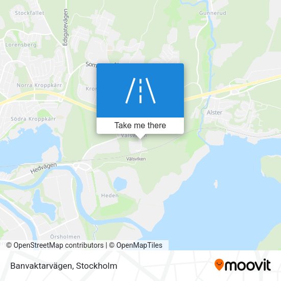Banvaktarvägen map