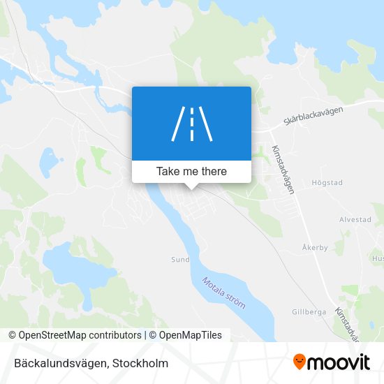 Bäckalundsvägen map