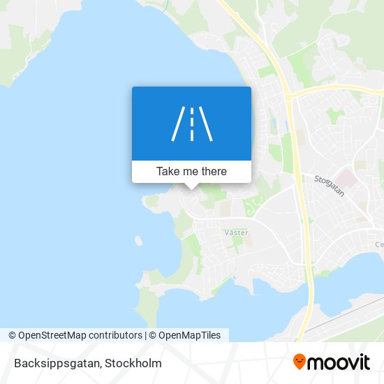 Backsippsgatan map