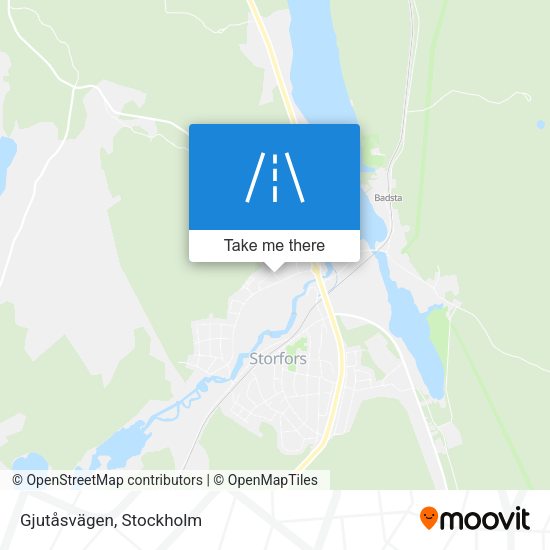 Gjutåsvägen map