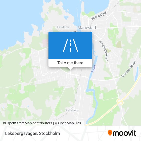 Leksbergsvägen map