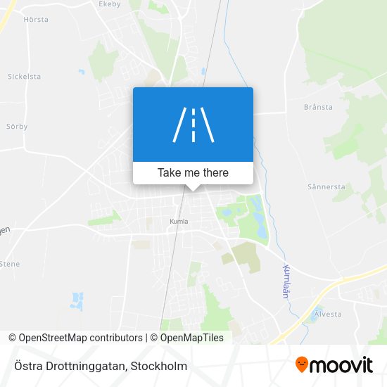 Östra Drottninggatan map