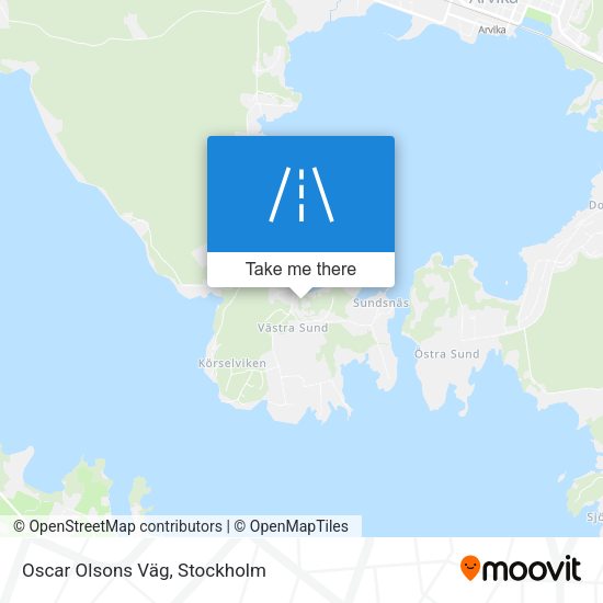 Oscar Olsons Väg map