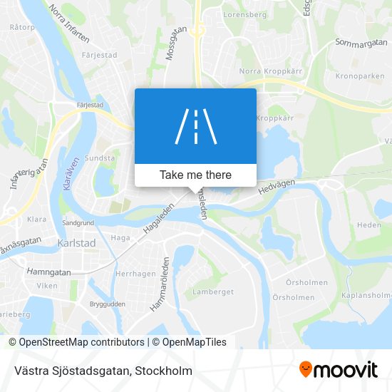 Västra Sjöstadsgatan map