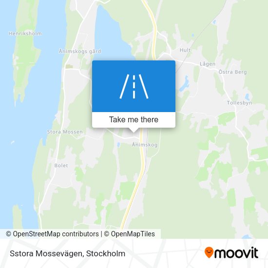 Sstora Mossevägen map