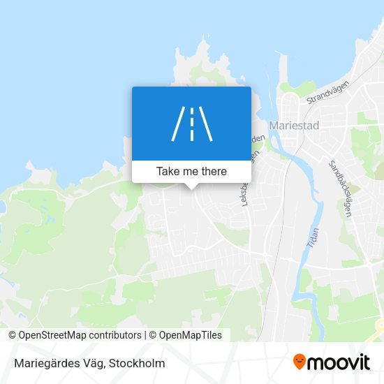 Mariegärdes Väg map