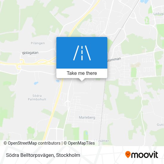 Södra Belltorpsvägen map