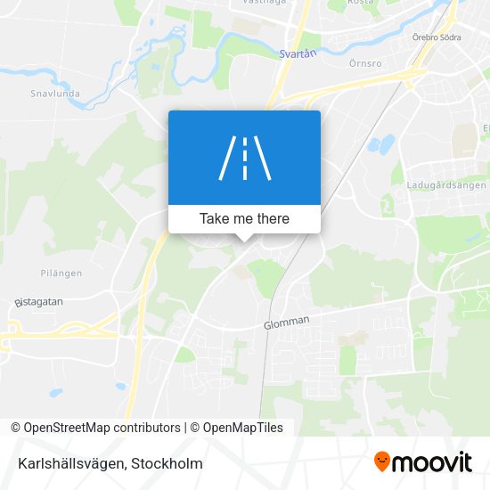 Karlshällsvägen map