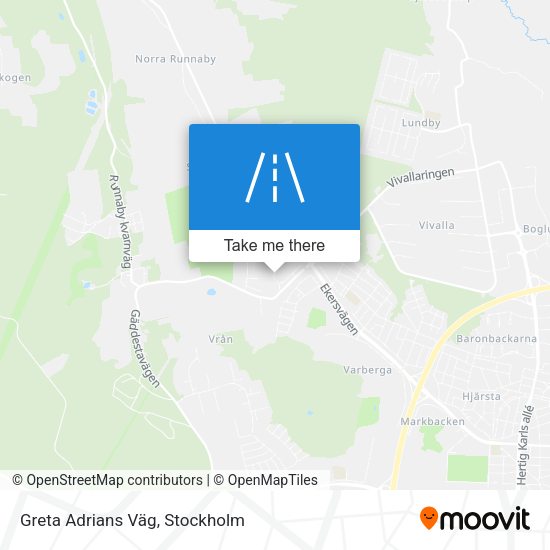 Greta Adrians Väg map