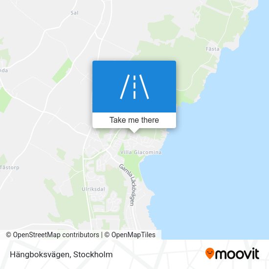 Hängboksvägen map