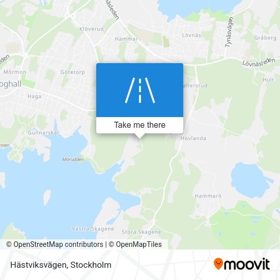 Hästviksvägen map