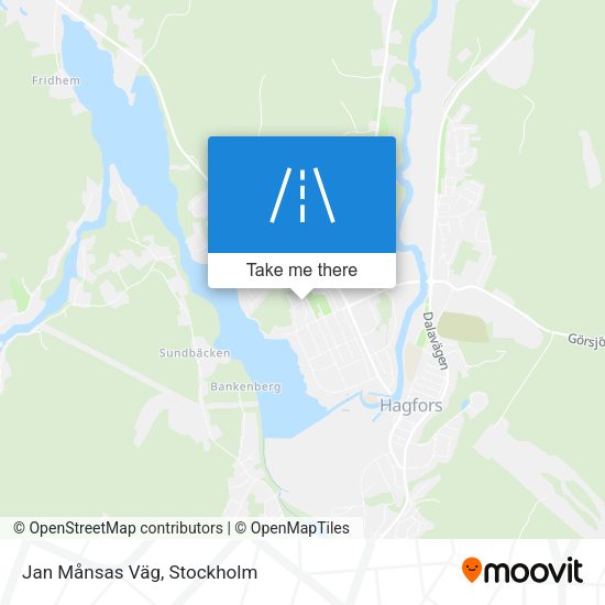 Jan Månsas Väg map