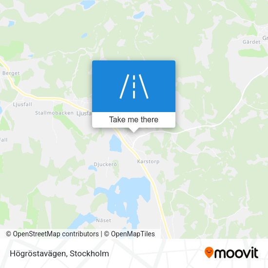 Högröstavägen map