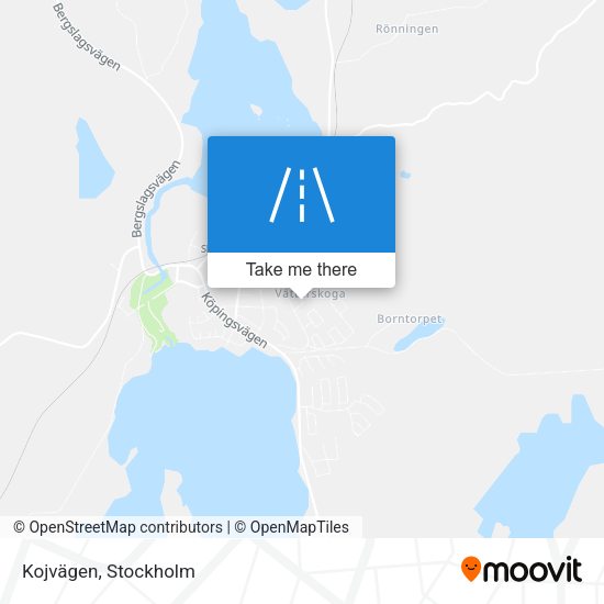 Kojvägen map