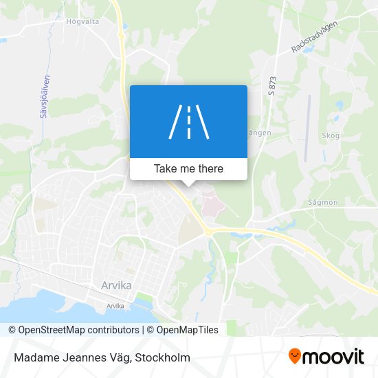 Madame Jeannes Väg map