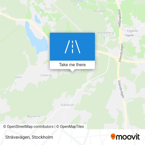 Strävavägen map