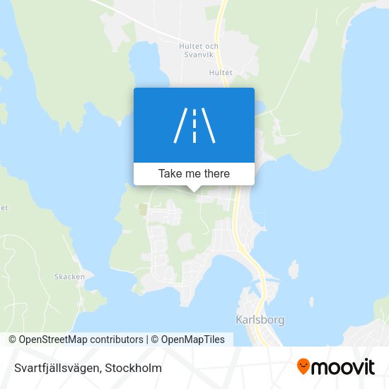 Svartfjällsvägen map