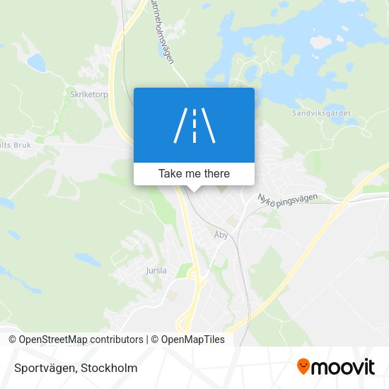 Sportvägen map